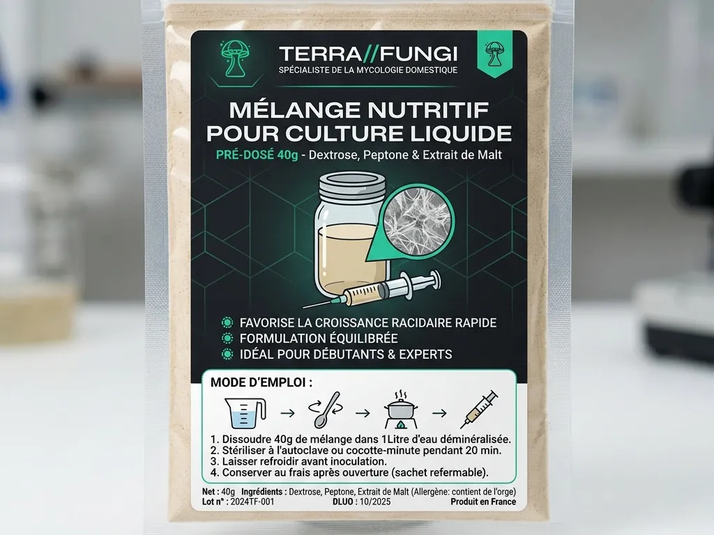  Mélange nutritif pour culture liquide 40 g – Dextrose, Peptone & Extrait de  malt — vue 2