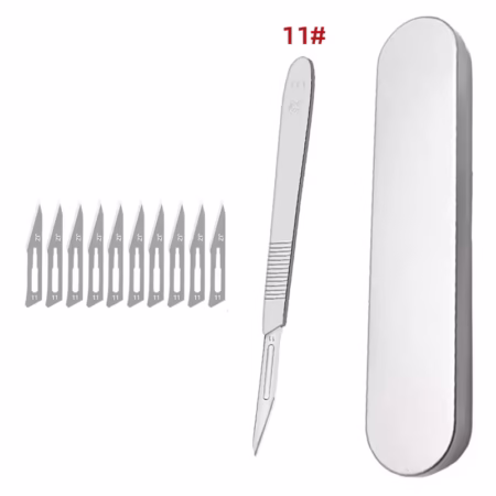 Scalpel de précision avec 10 lames et boîte de rangement